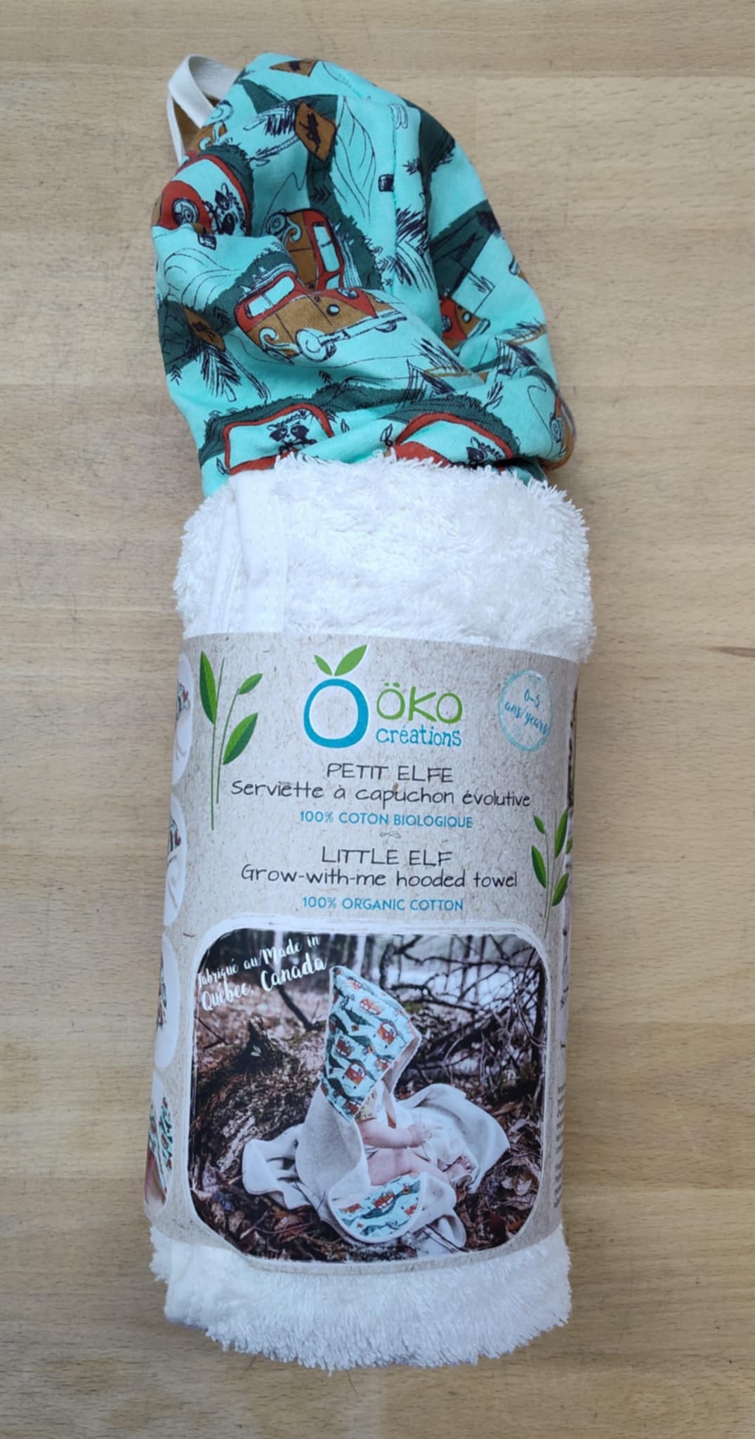 Serviette à capuchon évolutive - Westfalia
