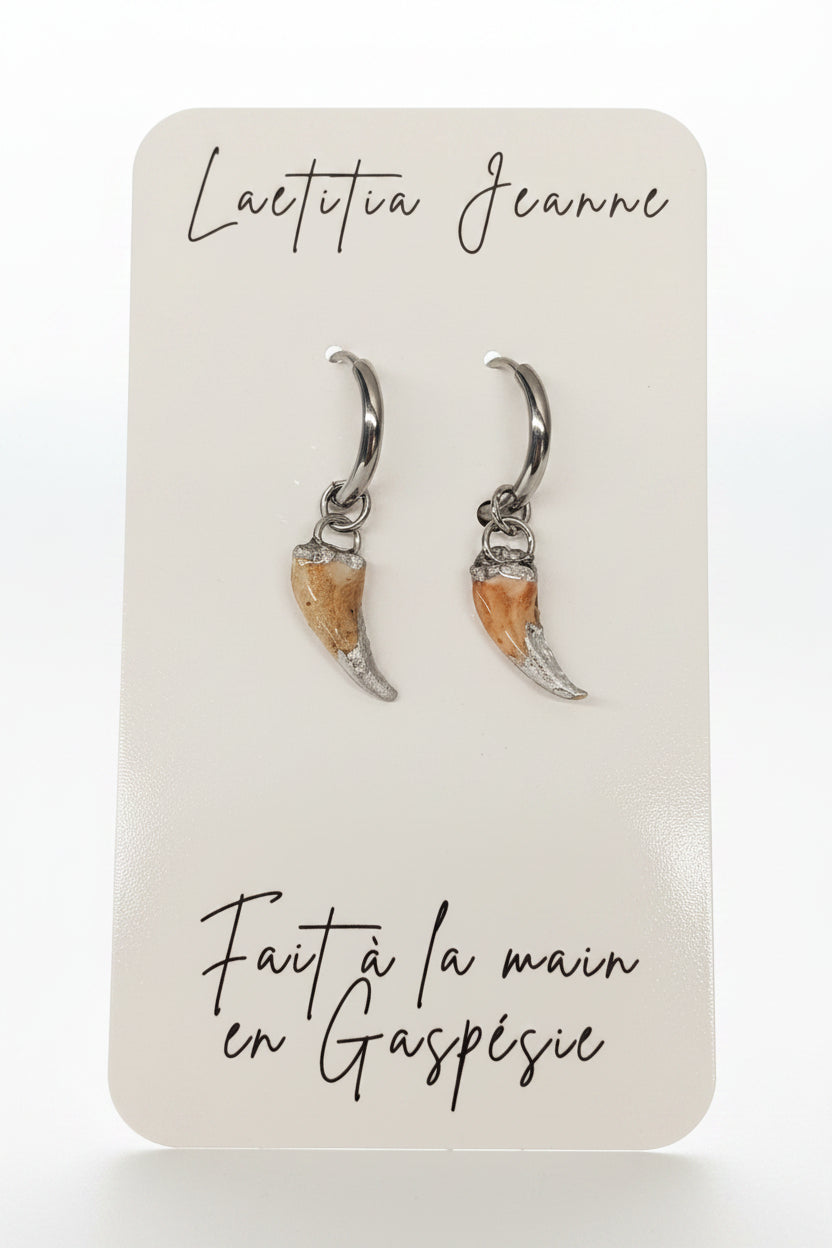 Boucles d’oreilles pince de crabe – Laetitia Jeanne