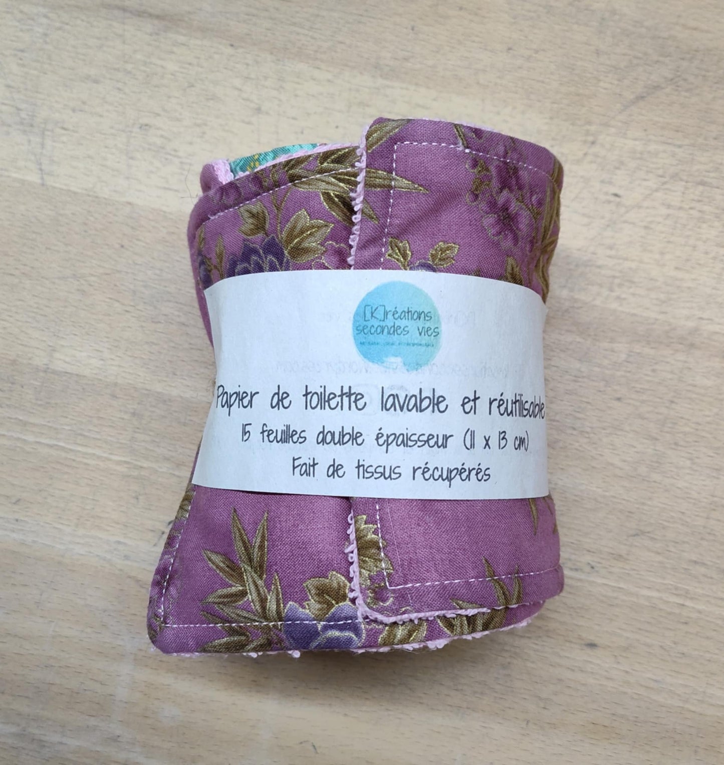 Papier de toilette lavable et réutilisable