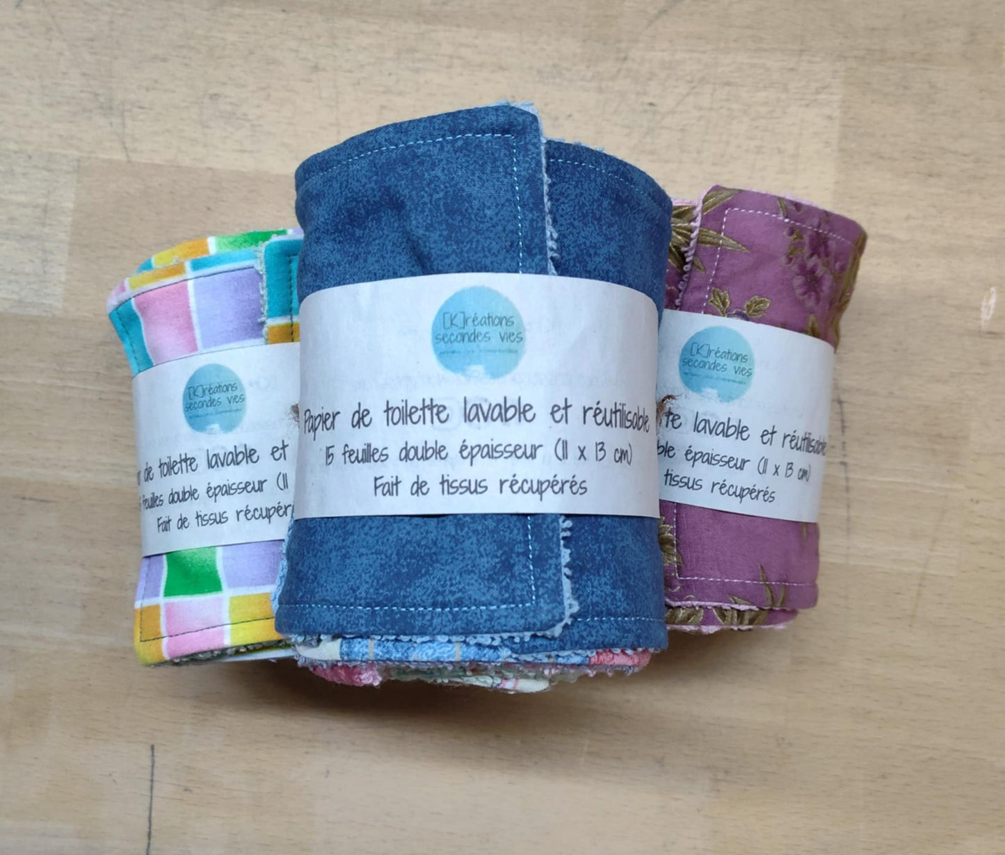 Papier de toilette lavable et réutilisable