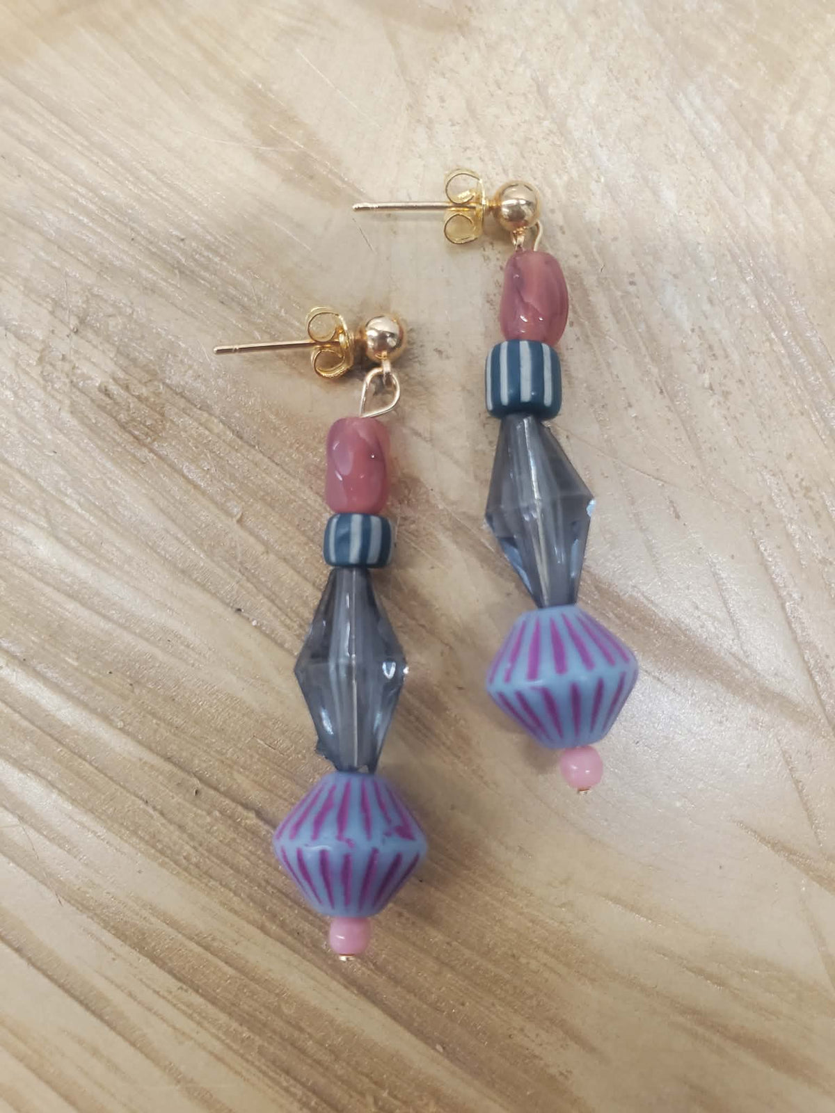 Boucles d'oreilles toupie