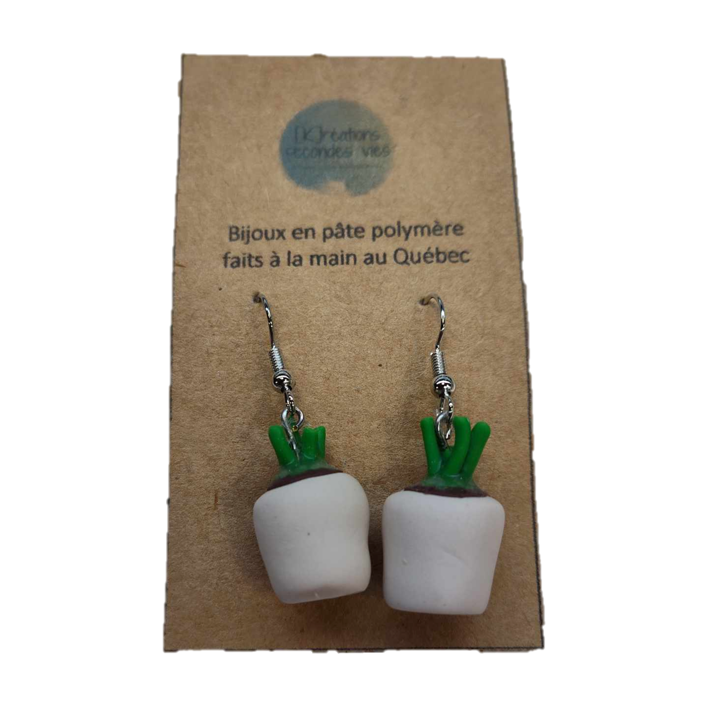 Boucles d'oreilles plante