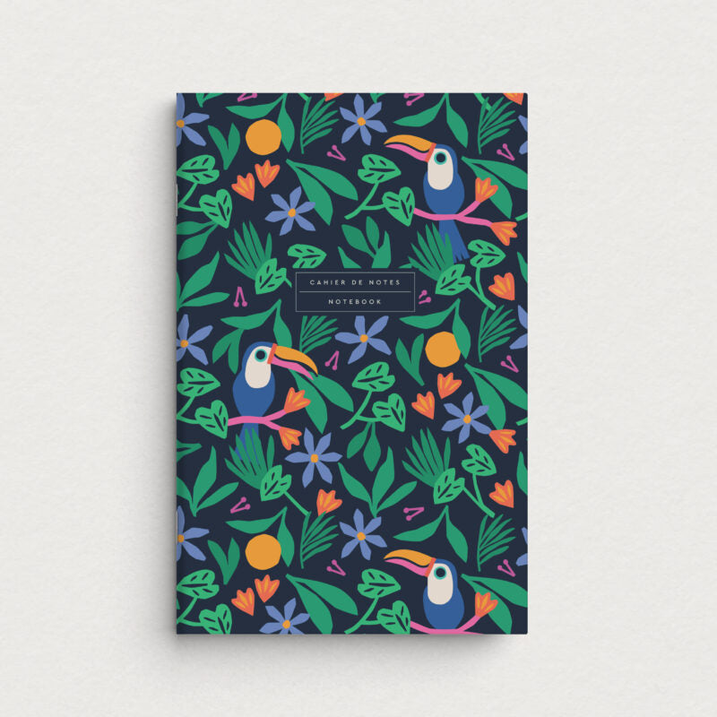 Cahier de notes toucans