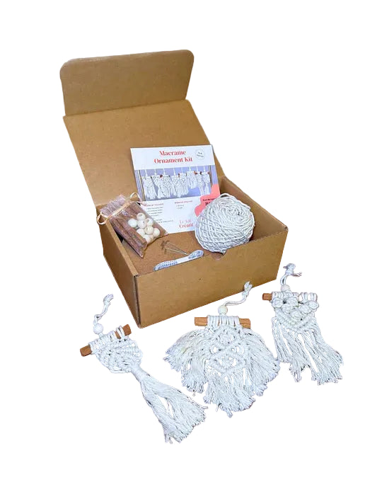 Kit DIY Ornements en macramé
