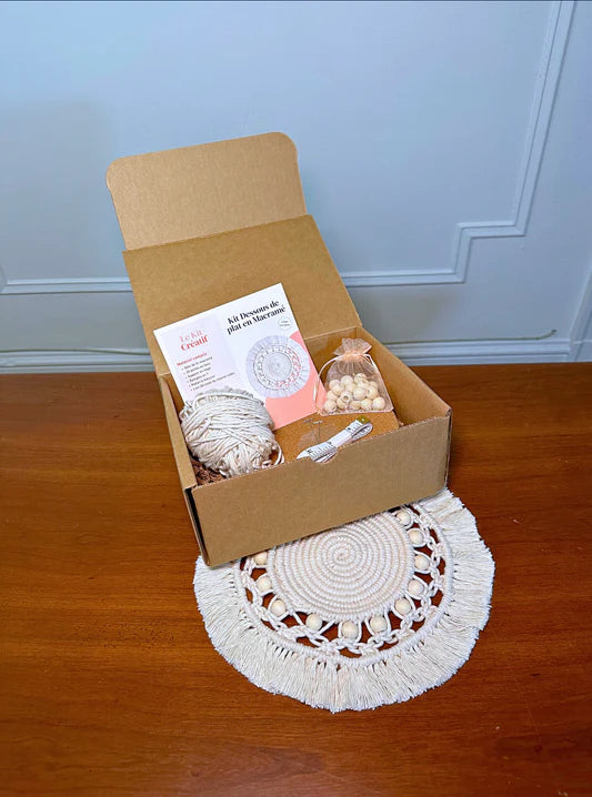 Kit DIY Dessous de plat en macramé