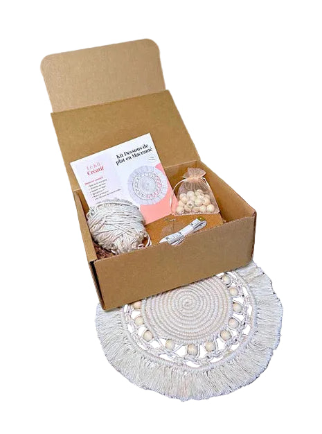 Kit DIY Dessous de plat en macramé