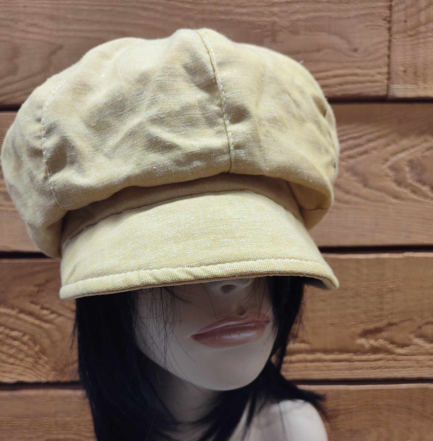 Casquette gavroche en lin - Sable (-40%)
