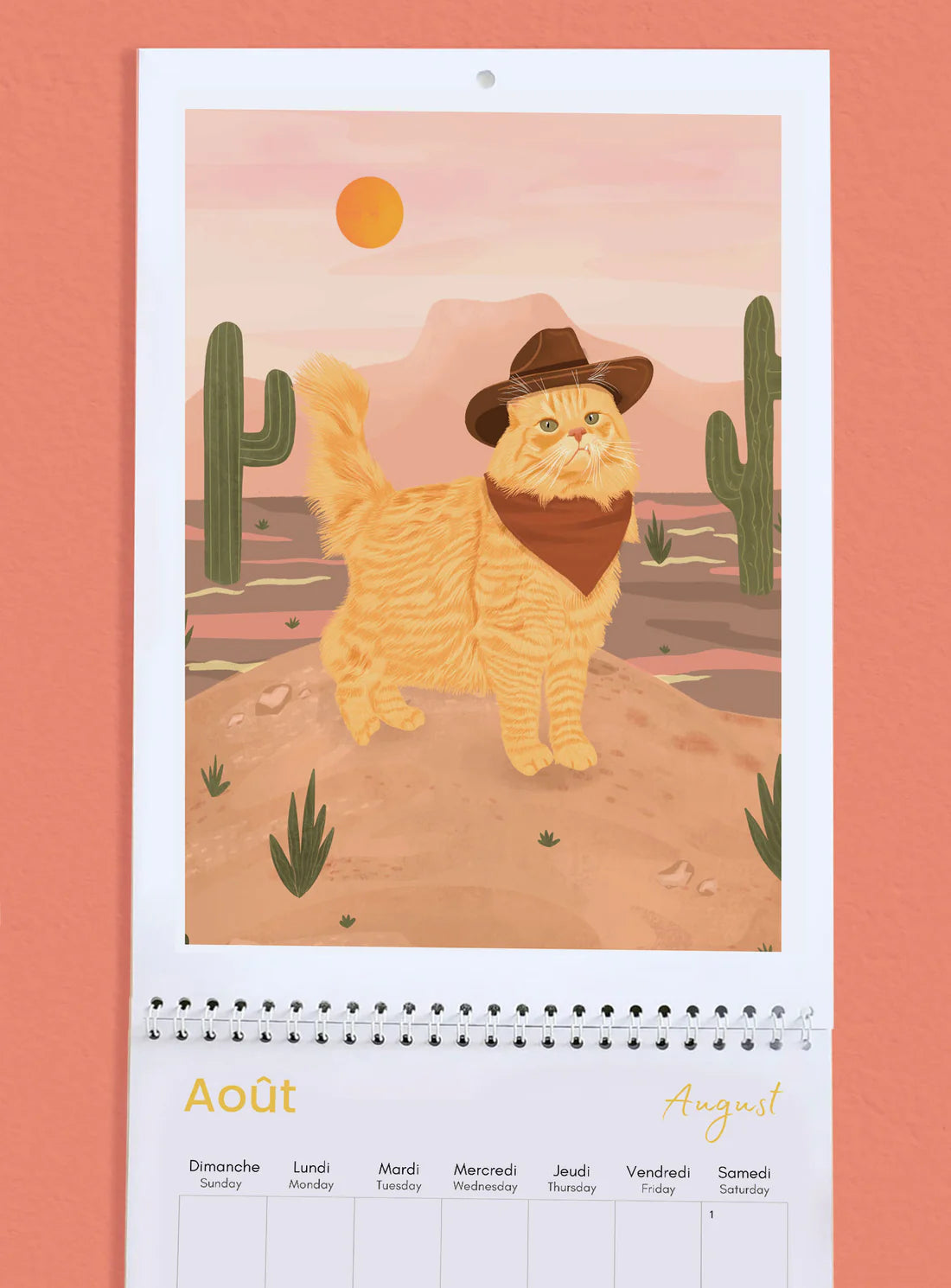 Calendrier des chats 2026