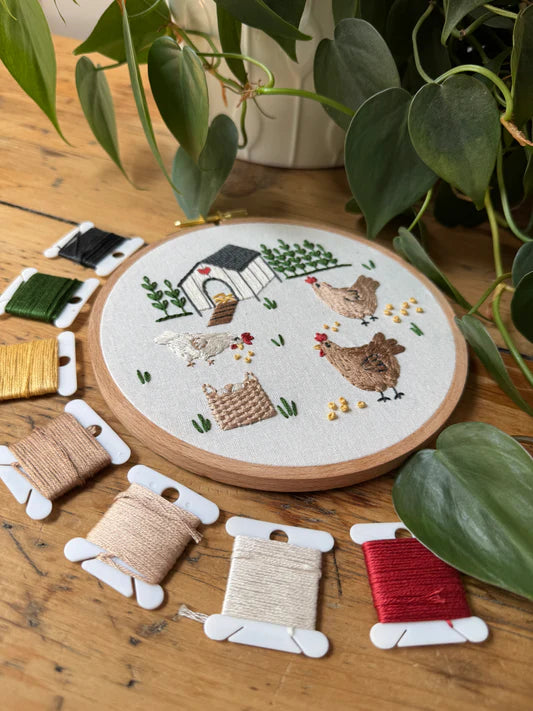 Kit de broderie - Poulailler