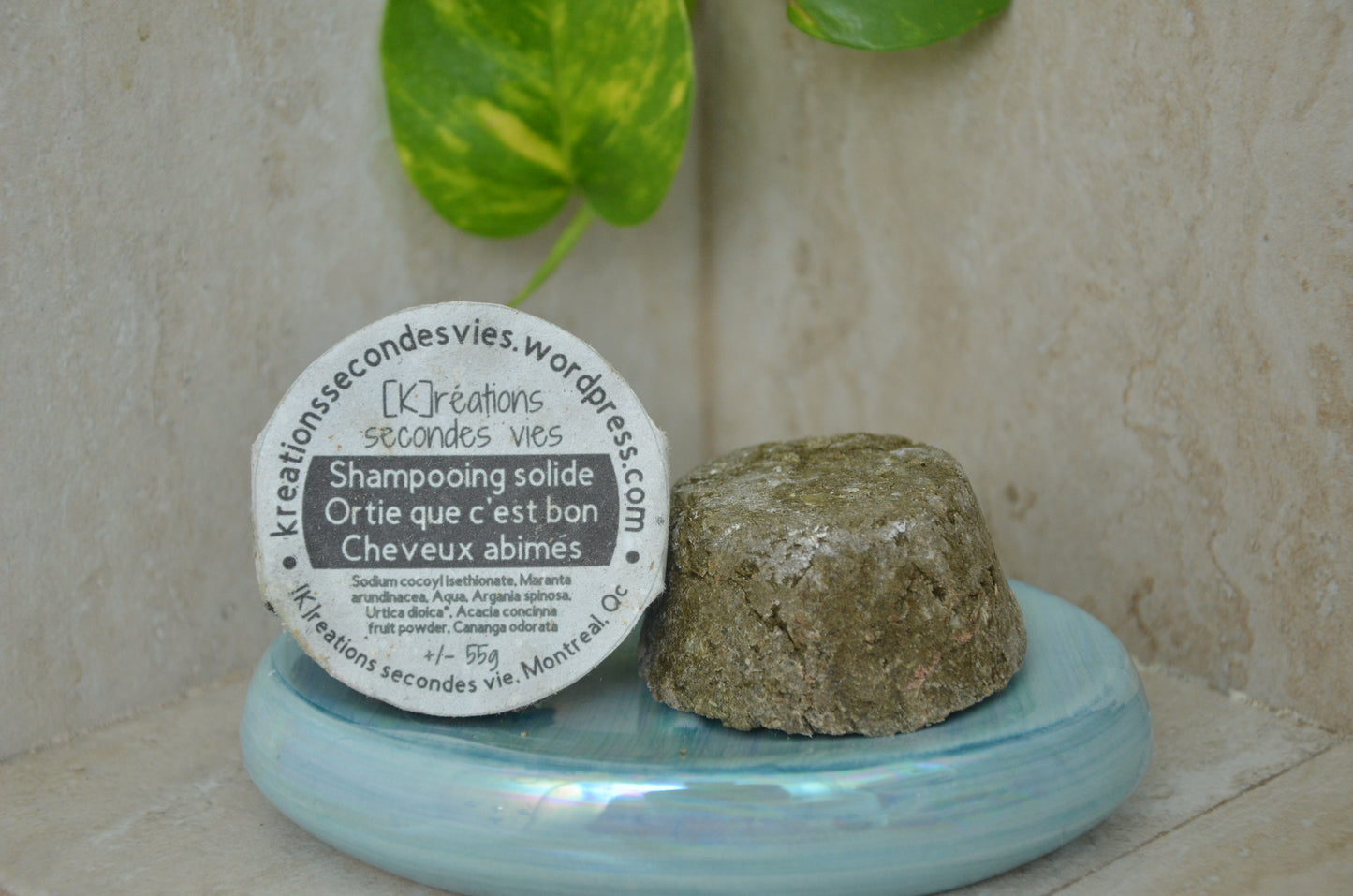 Shampooing solide - Cheveux abimés - Ortie que c'est bon