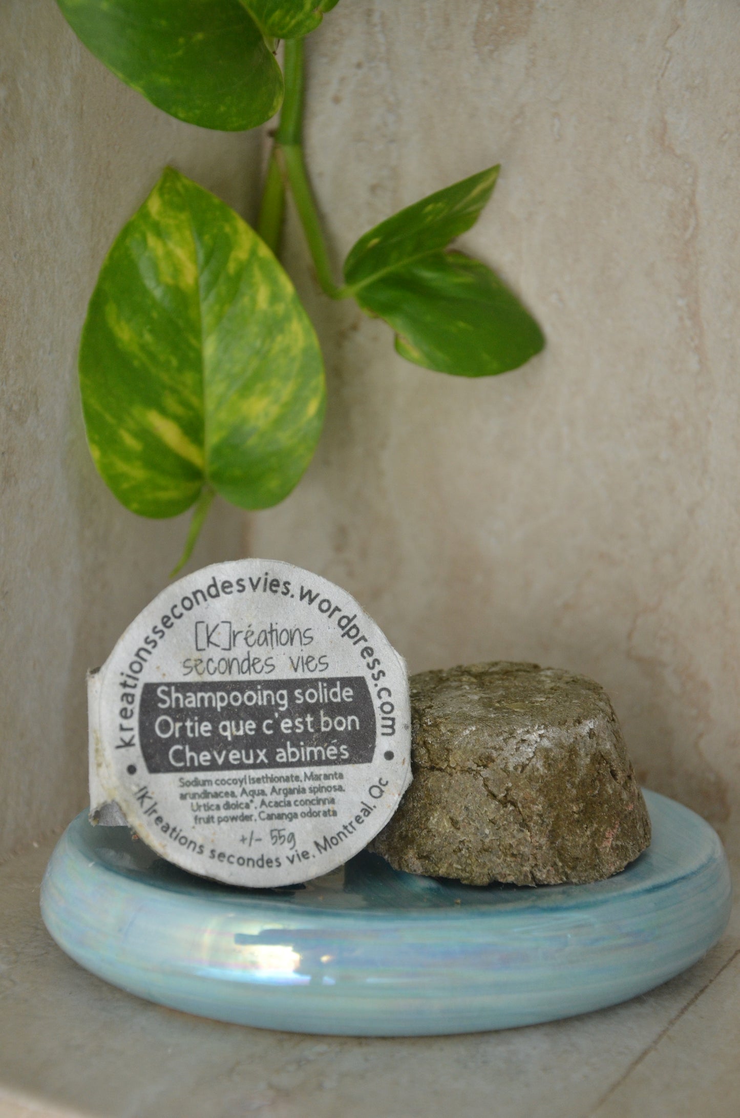 Shampooing solide - Cheveux abimés - Ortie que c'est bon