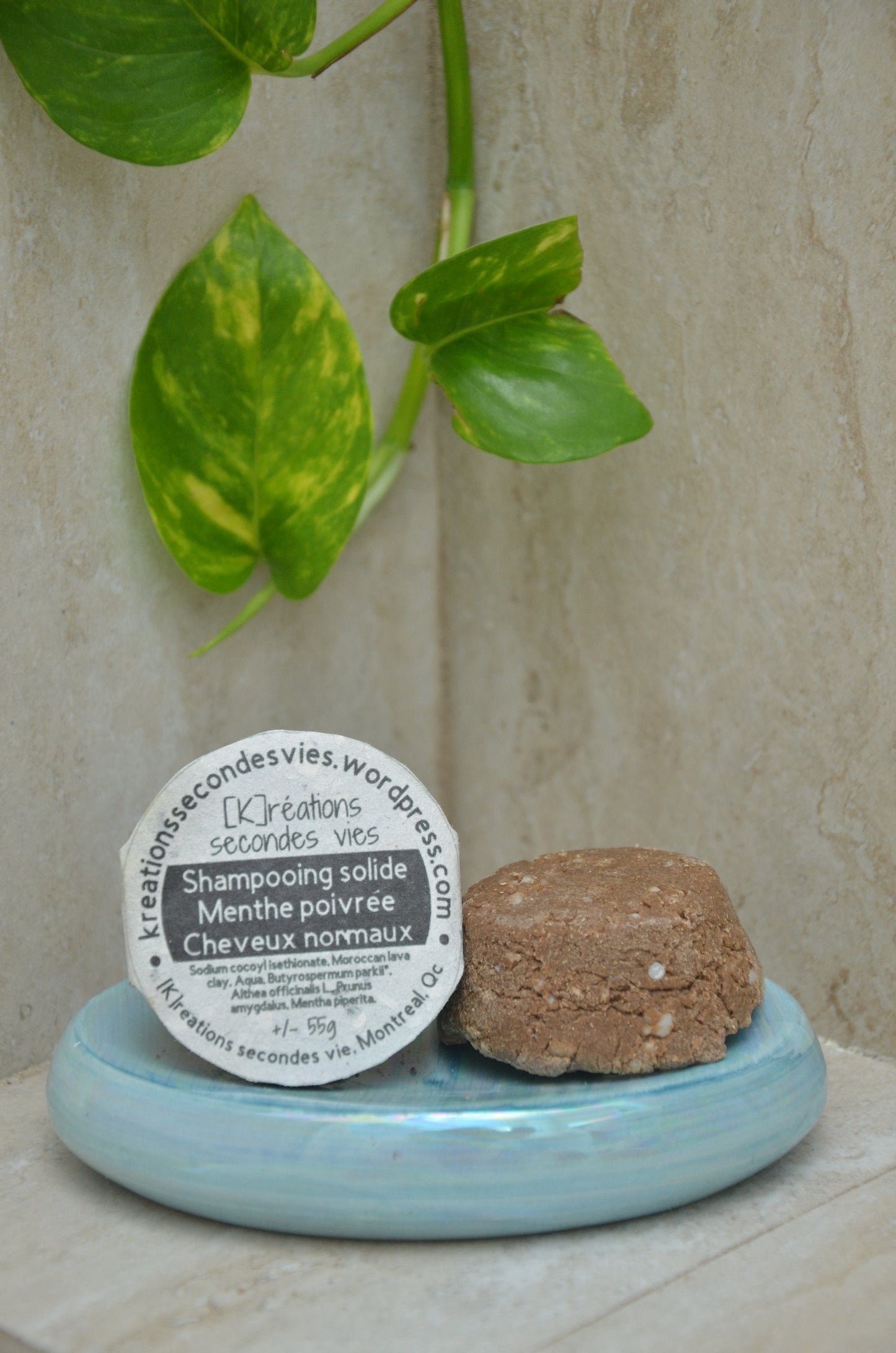 Shampooing solide - Cheveux normaux - Menthe poivrée