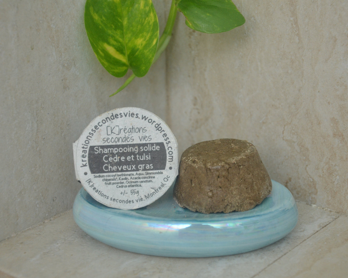 Shampooing solide - Cheveux gras - Cèdre et tulsi