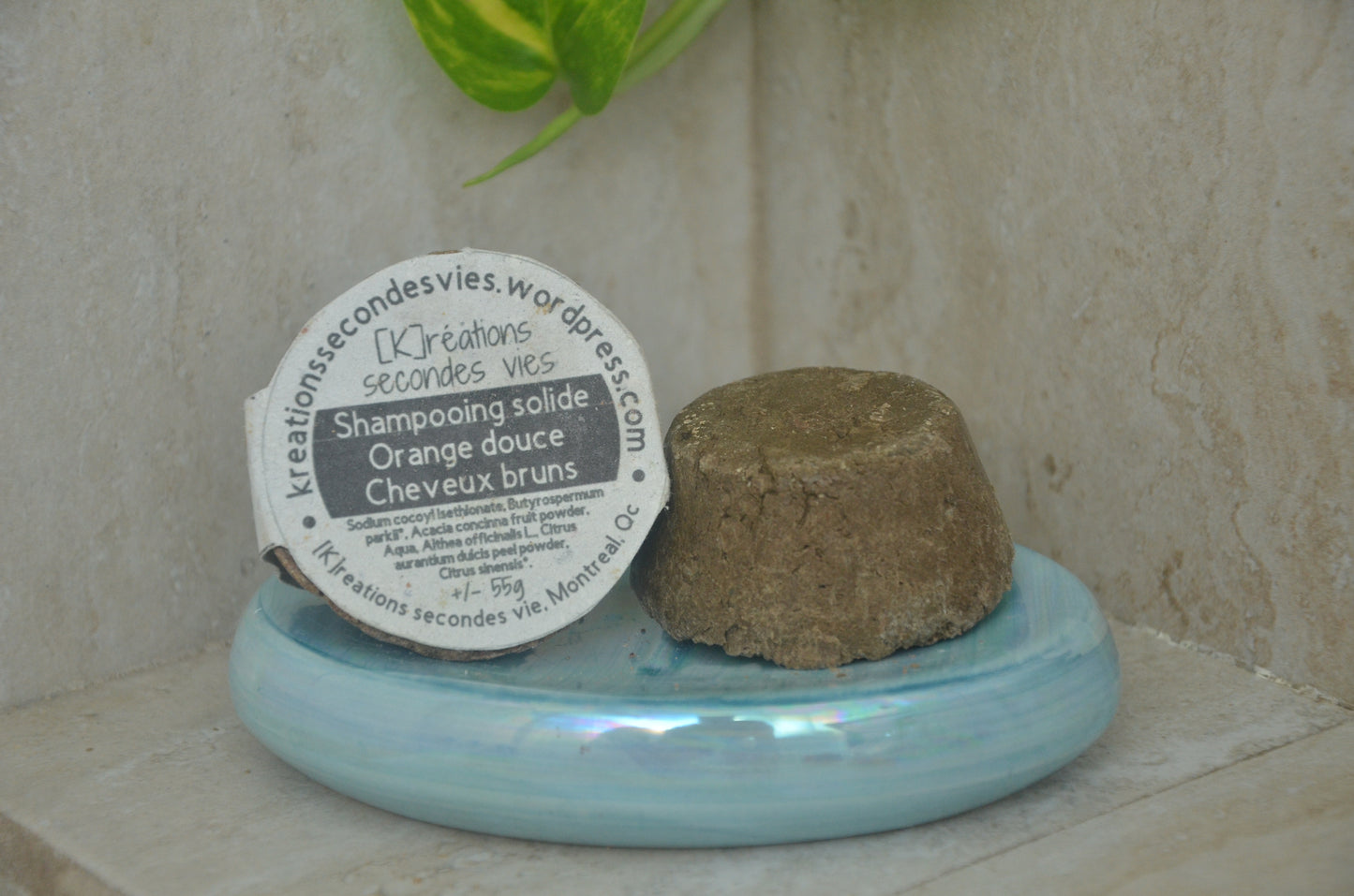 Shampooing solide - Cheveux bruns - Orange douce