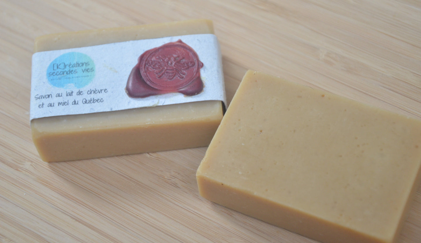 Savon au lait de chèvre et au miel du Québec