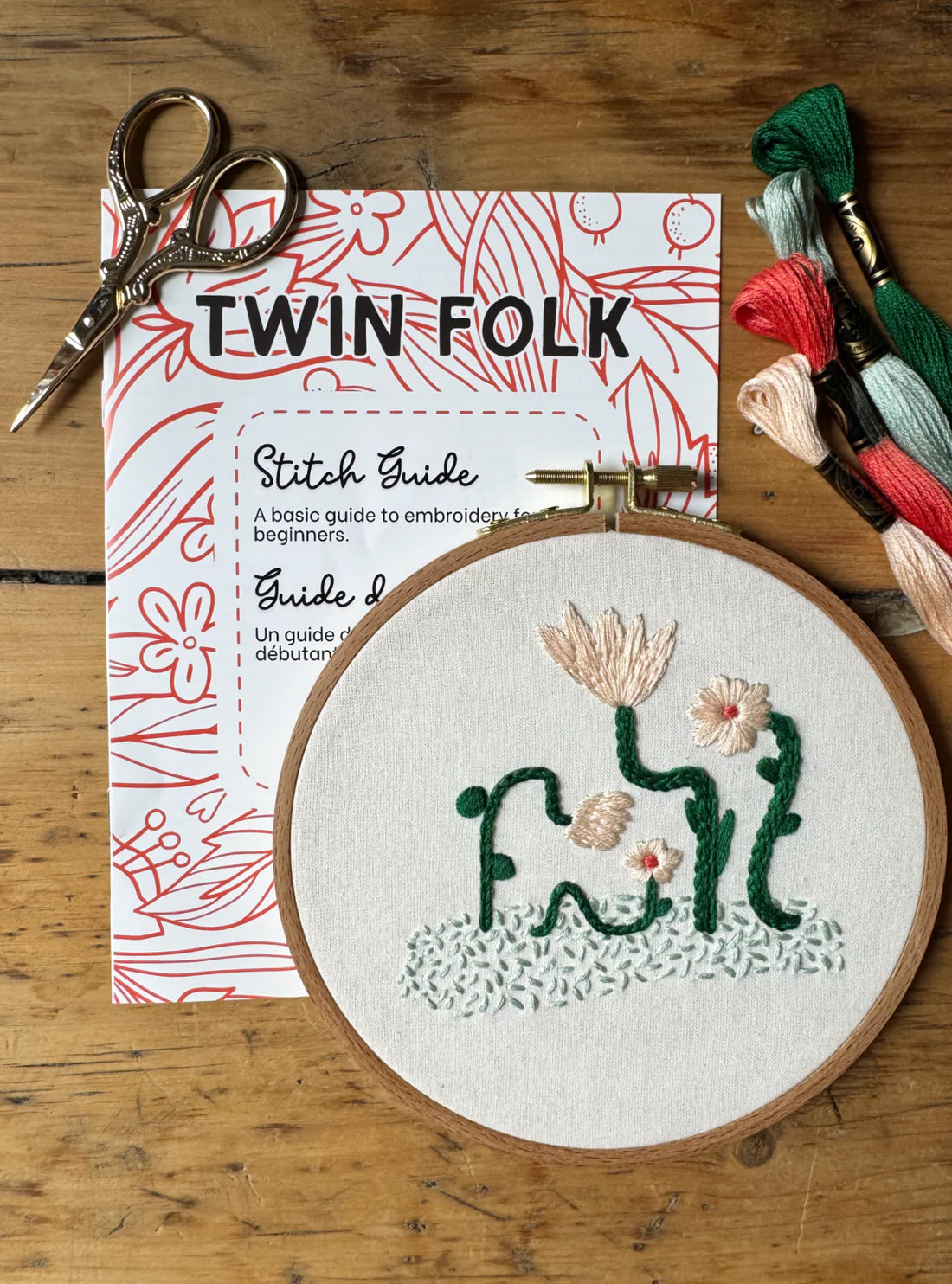 Kit de broderie - Fleurs