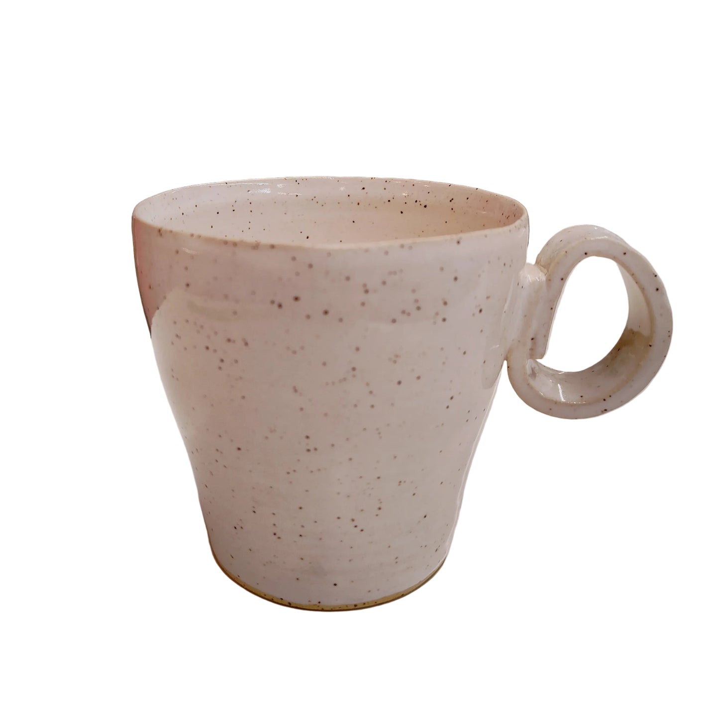 Tasse blanche picotée