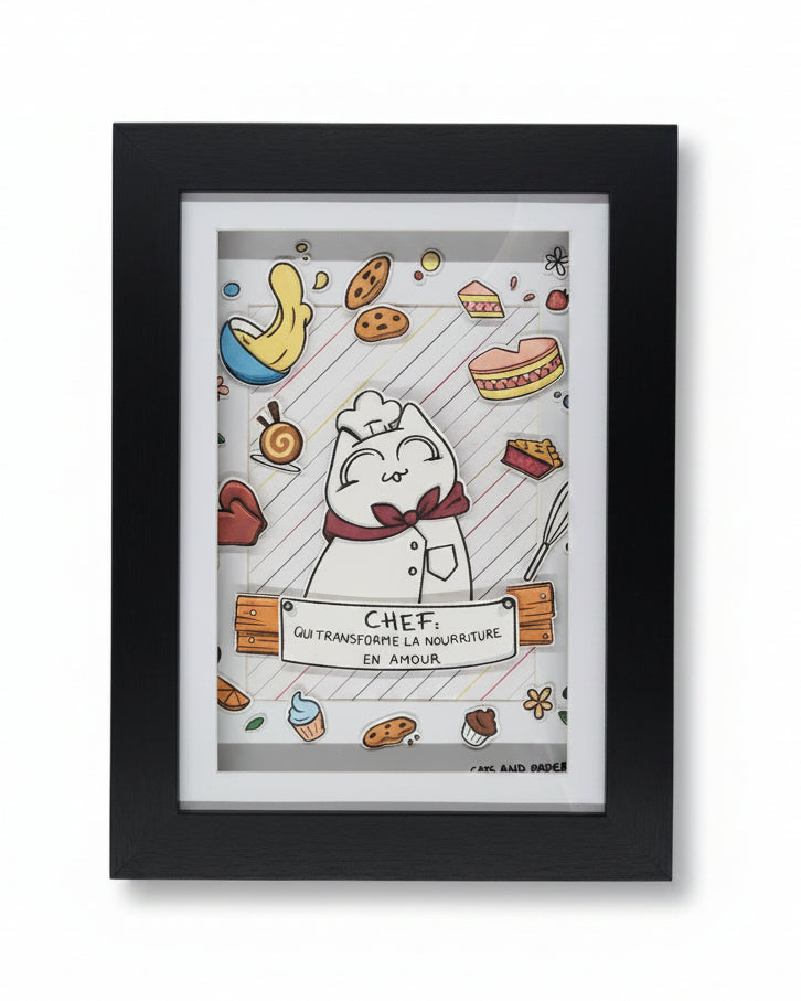 Cadre "Chats chef"