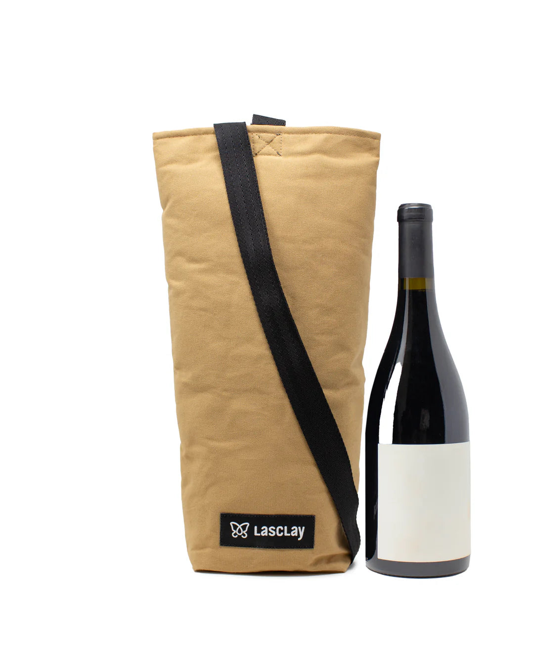 Sac à bouteille de vin isolé à l'asclépiade