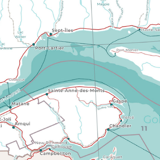 Carte administative du Québec