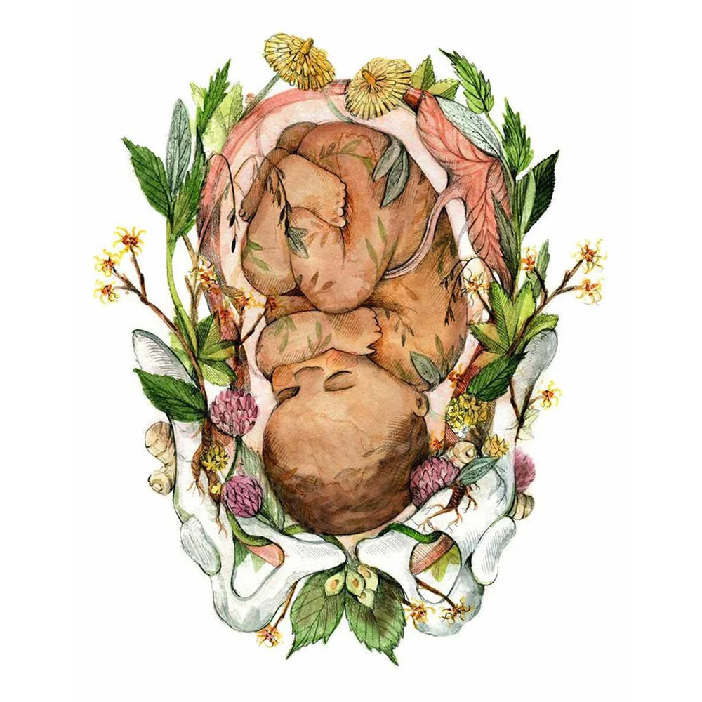 Bébé fleuri