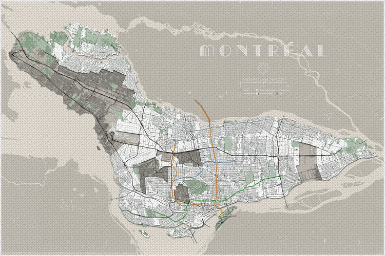Carte de la Ville de Montréal