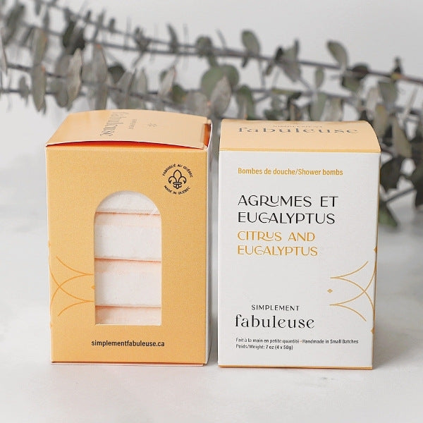 Bombes de douche vapeur au menthol