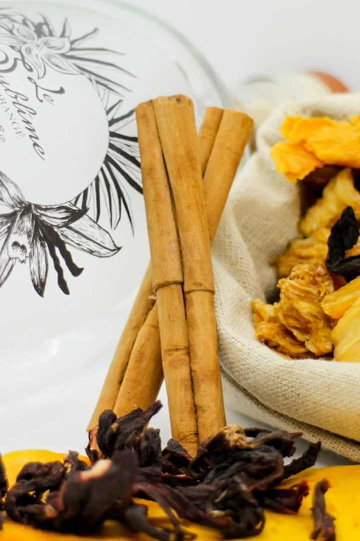 "L'Éclosion" : Mangue - Ananas - Cannelle - Hibiscus