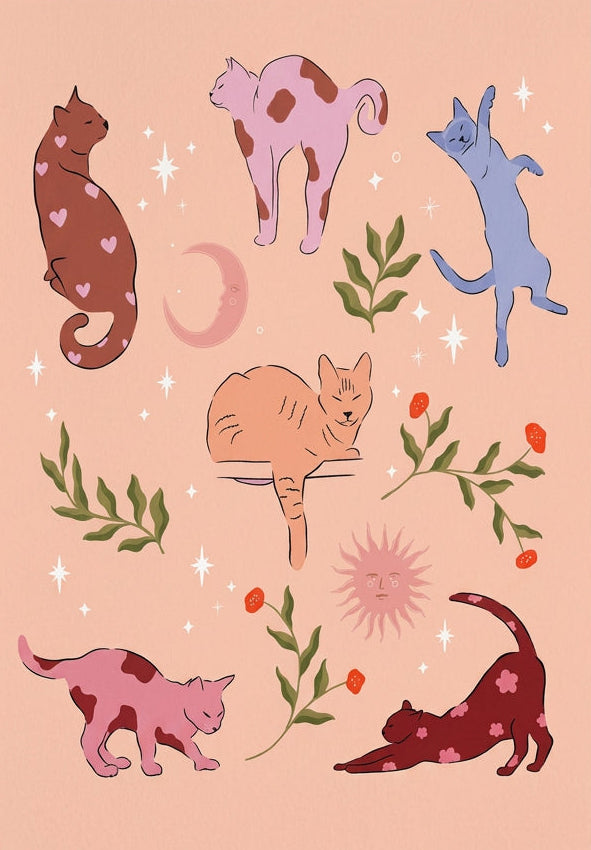 Chats Mystiques (Beige)