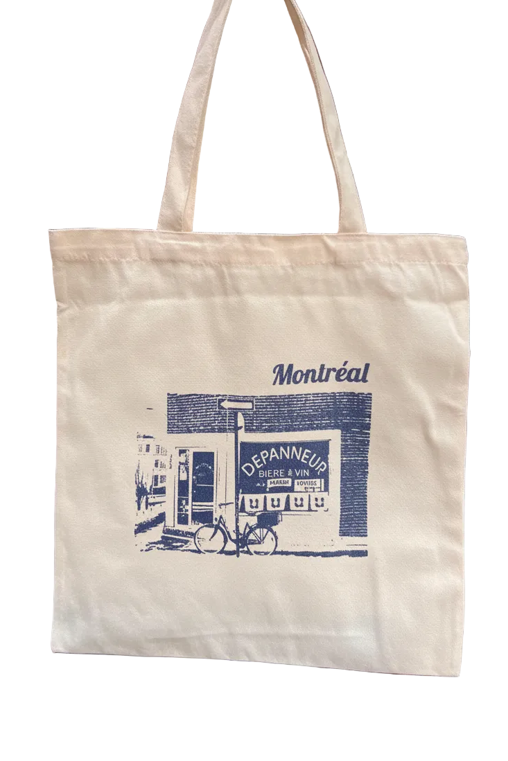 Sac tote - Sérigraphié - Le dépanneur de Plateau