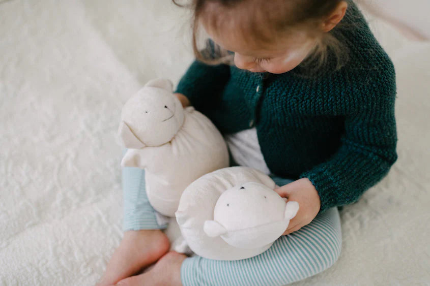 Hilaire l'Ours Polaire, velours de bambou