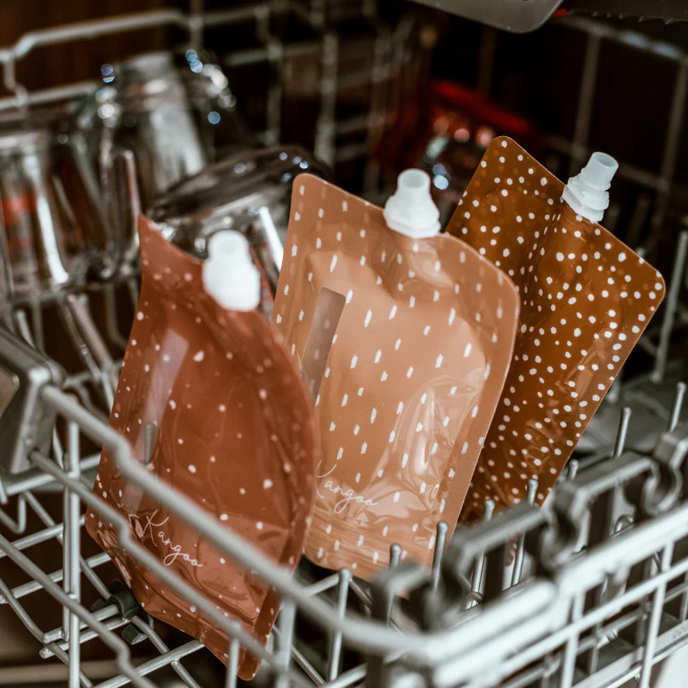 Pochettes alimentaires réutilisables avec bouchons (ensemble de 6)