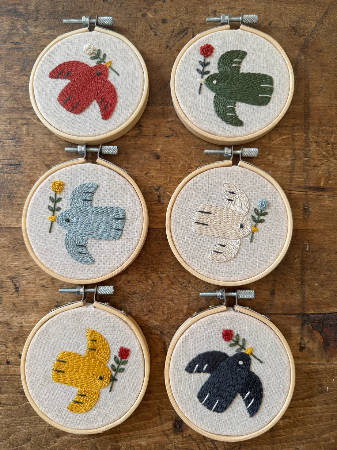 Kit de broderie - Oiseaux d'hiver
