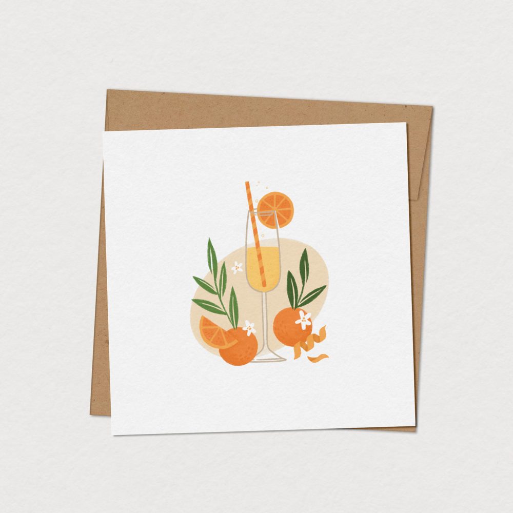 Cartes de souhaits carrées  – Mimosa Design