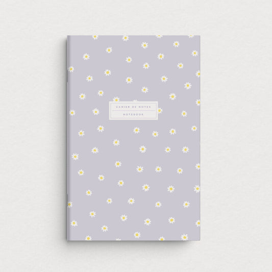 Cahier de notes marguerites
