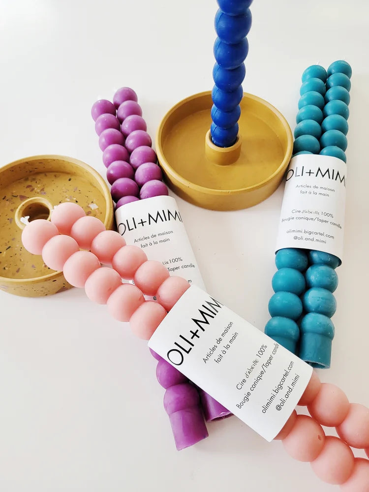 Duo de bougies boules