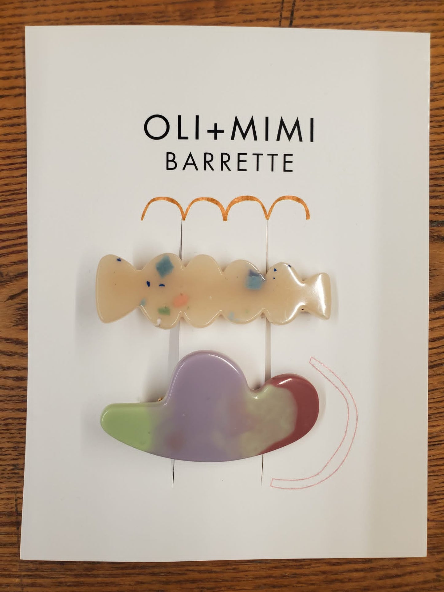 Duo de barrettes à clip française