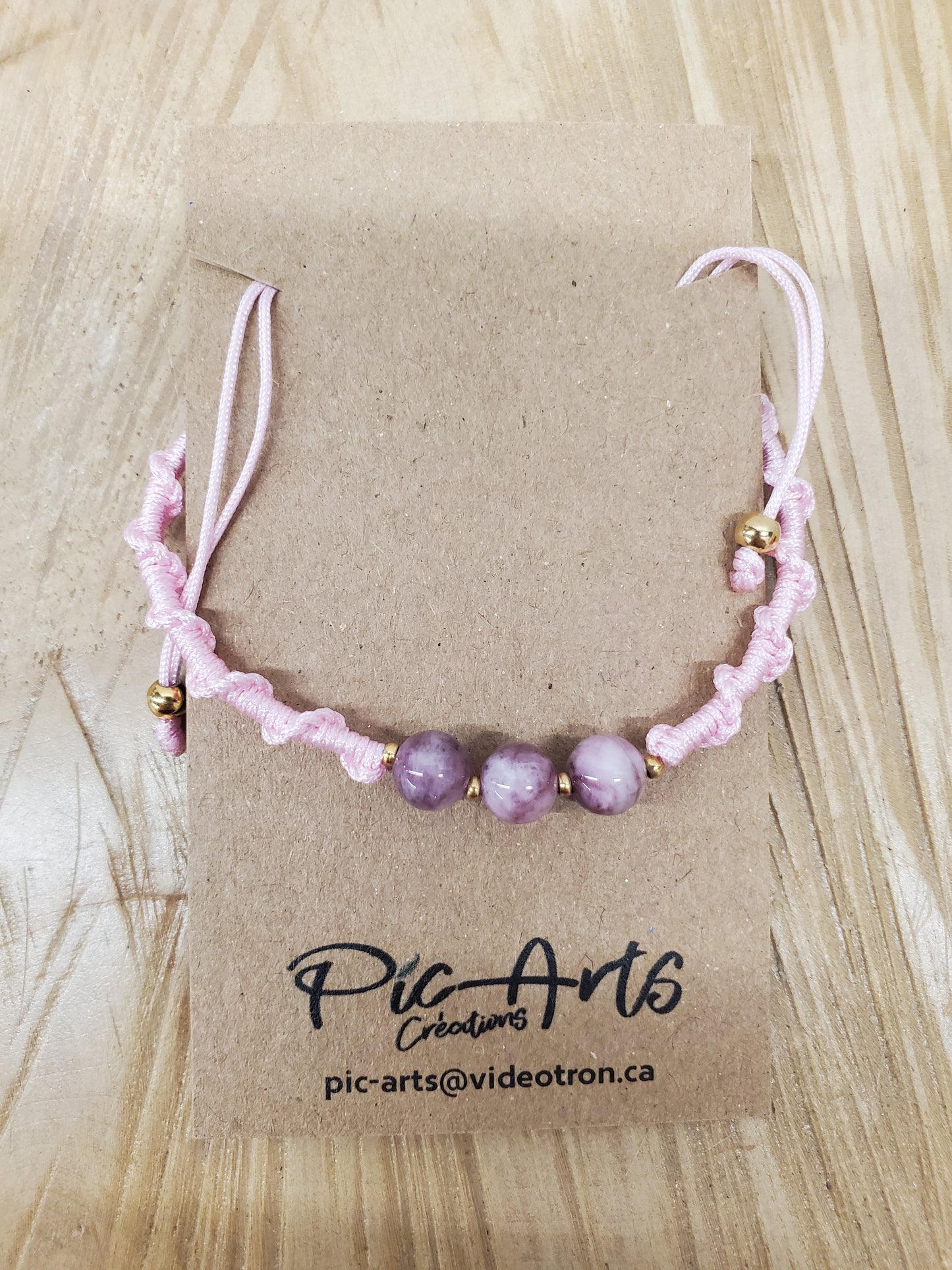 Bracelet en macramé petit - Pic-arts