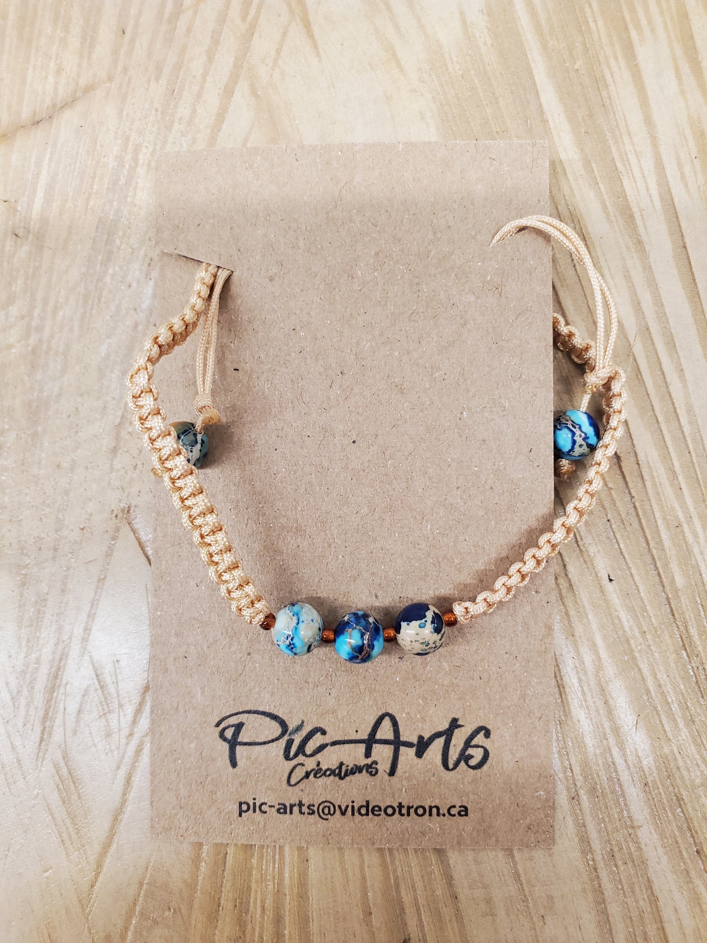 Bracelet en macramé petit - Pic-arts