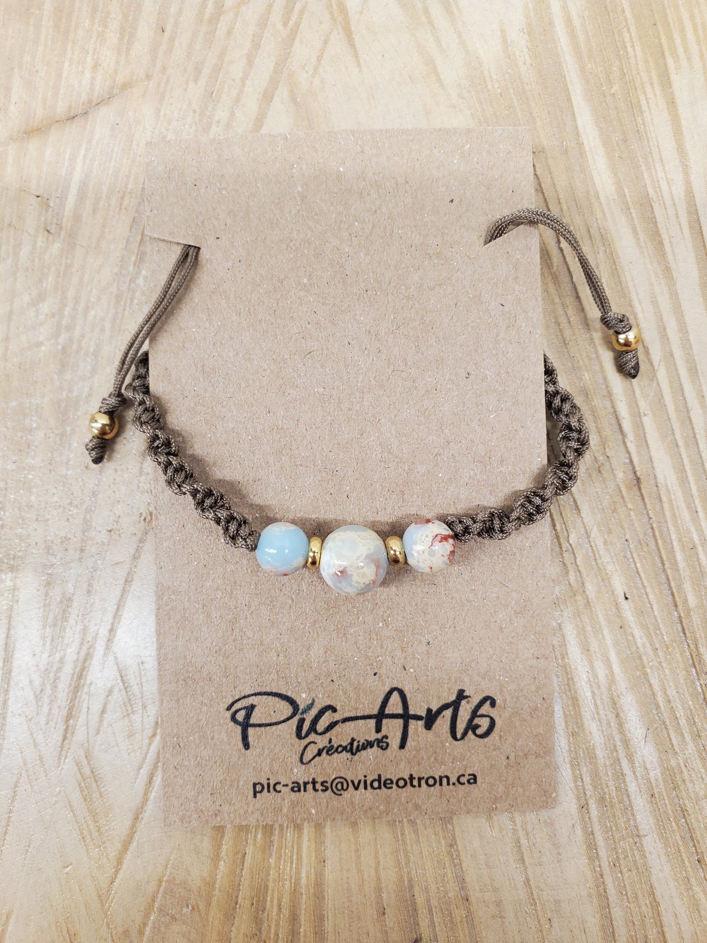 Bracelet en macramé petit - Pic-arts