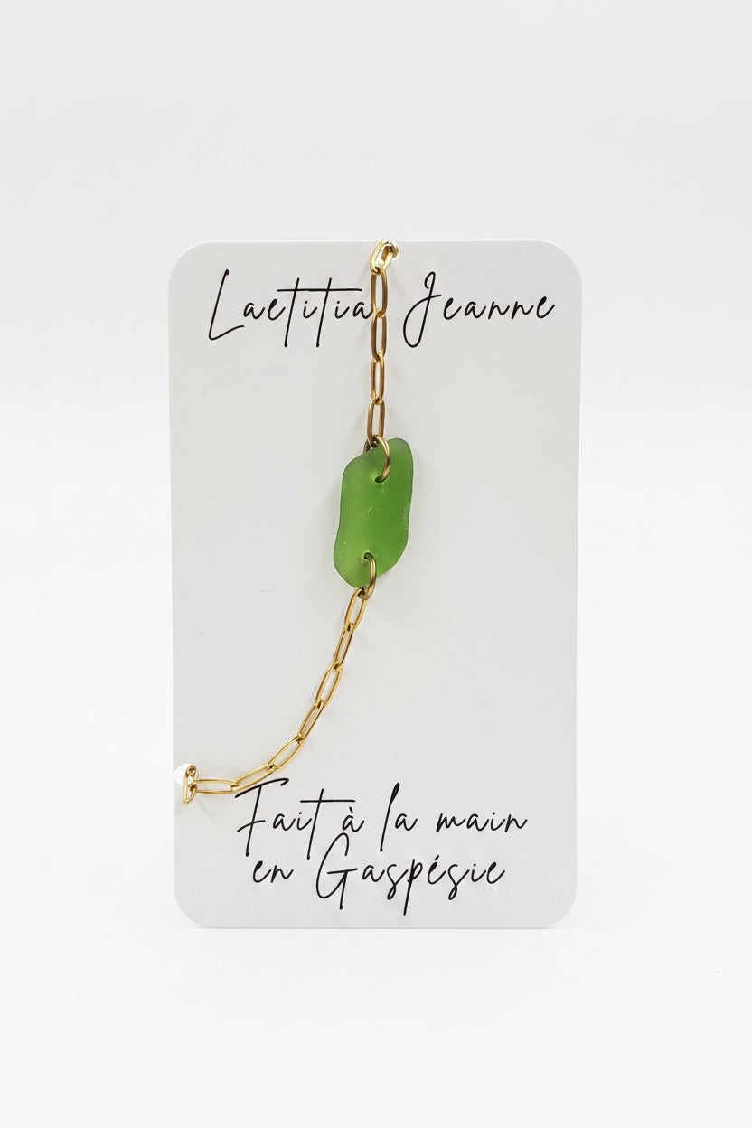 Bracelet verre de mer – Laetitia Jeanne