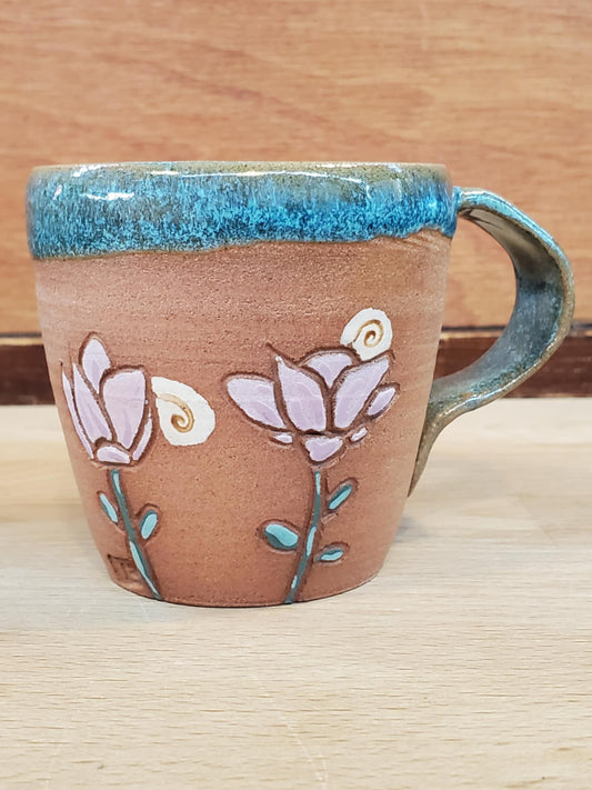 Tasse à expresso fleurie