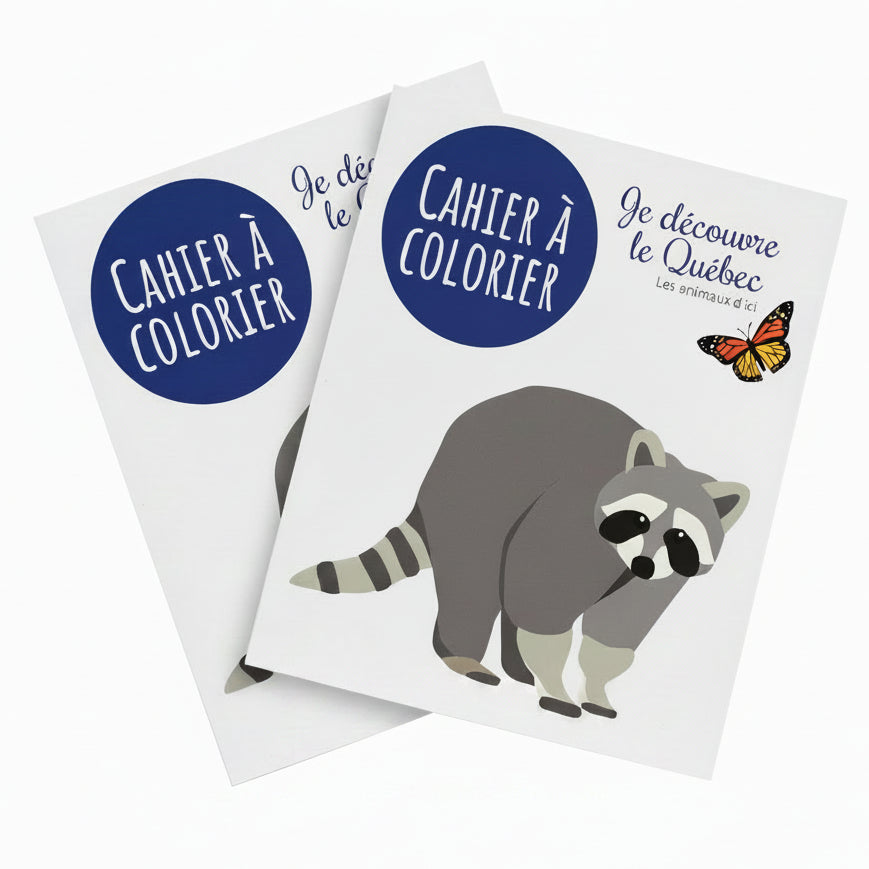 Cahier à colorier des animaux du Québec