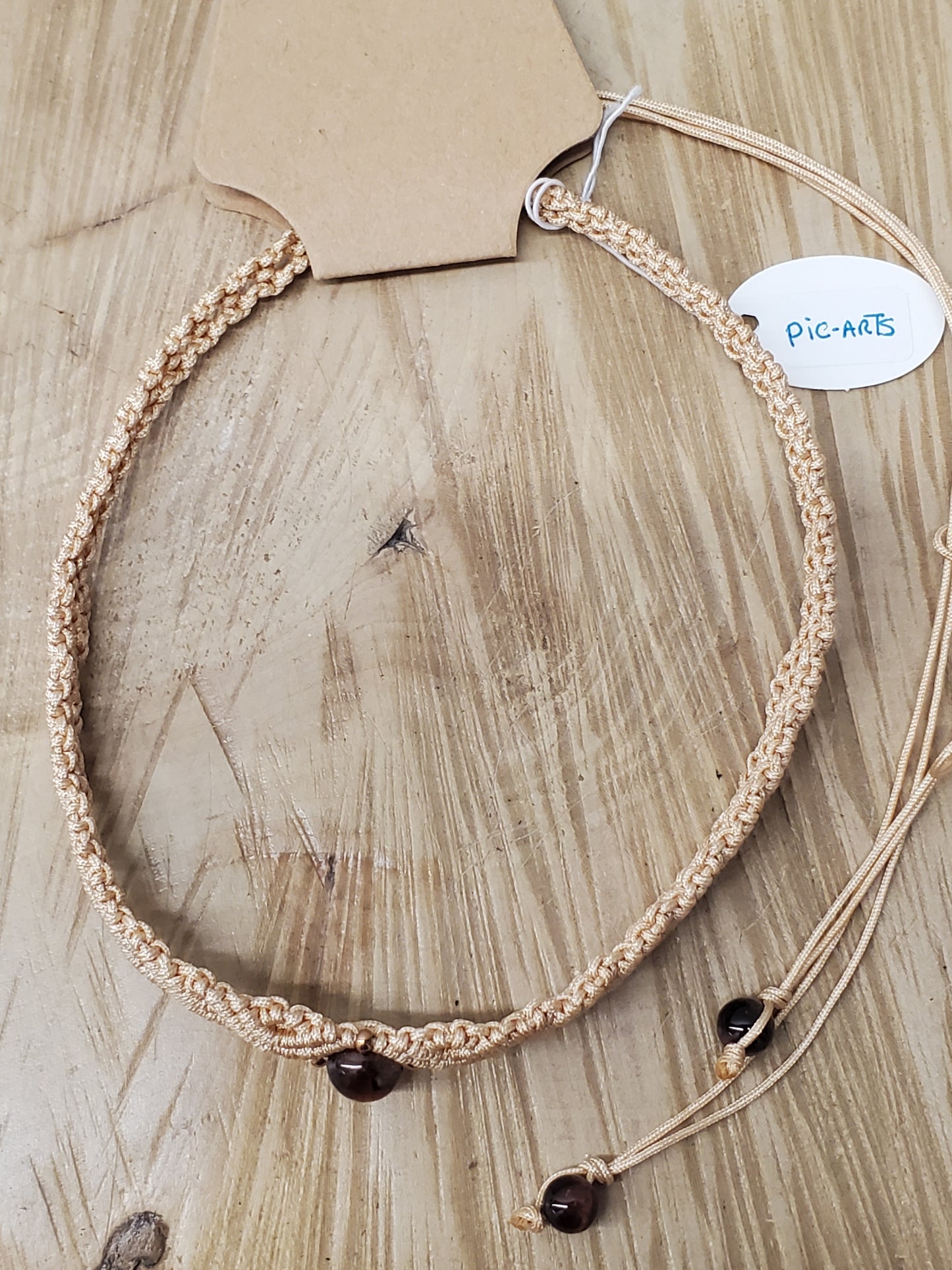 Collier en macramé - Pic-arts