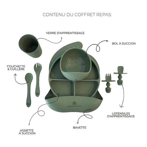 Coffret repas tout-en-un en silicone