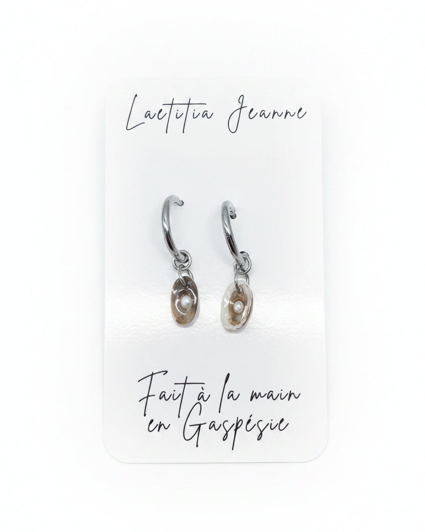 Boucles d’oreilles coquillage – Laetitia Jeanne