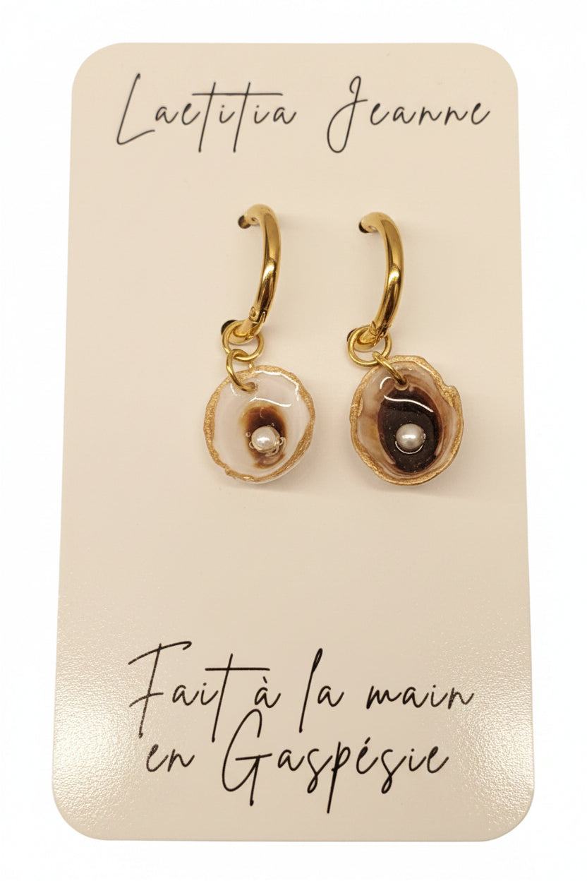 Boucles d’oreilles coquillage – Laetitia Jeanne