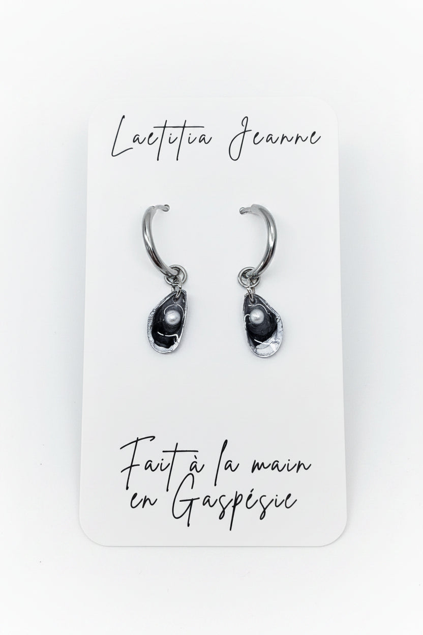 Boucles d’oreilles coquillage – Laetitia Jeanne
