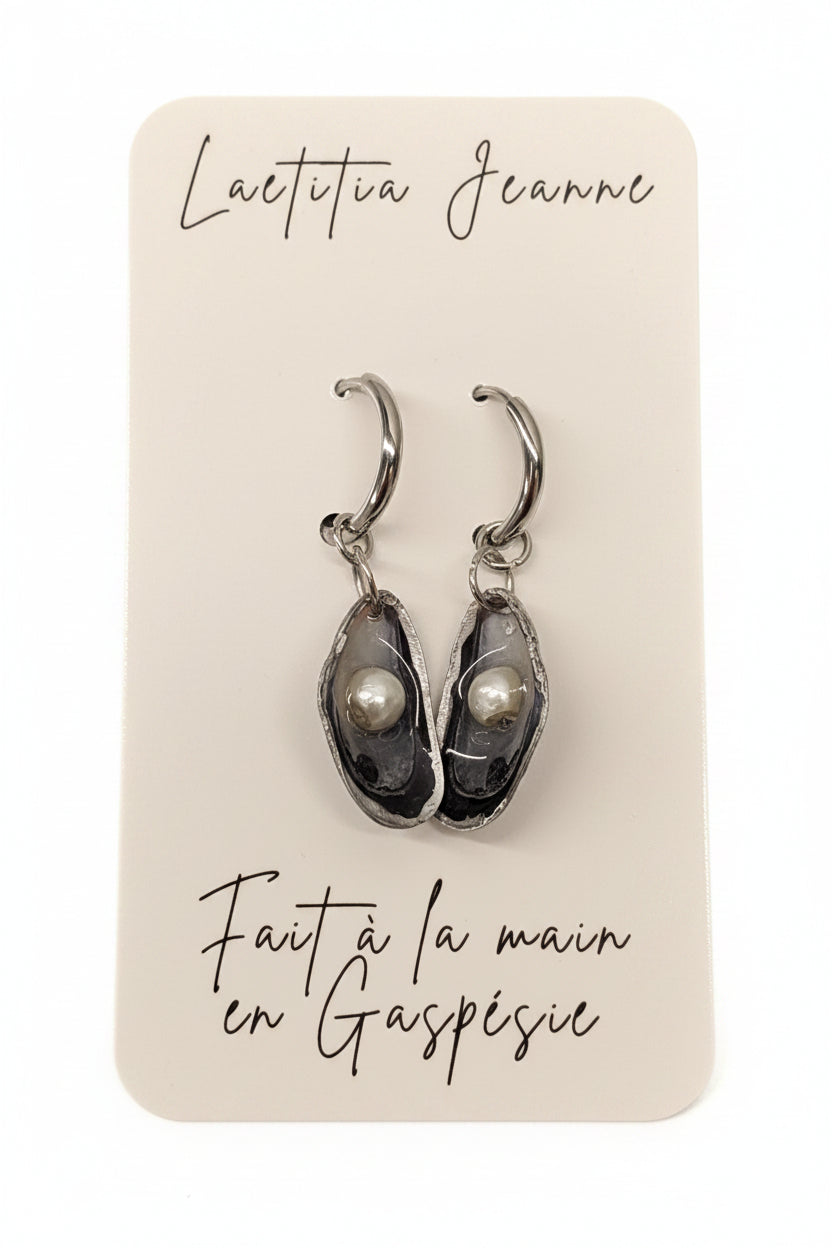 Boucles d’oreilles coquillage – Laetitia Jeanne