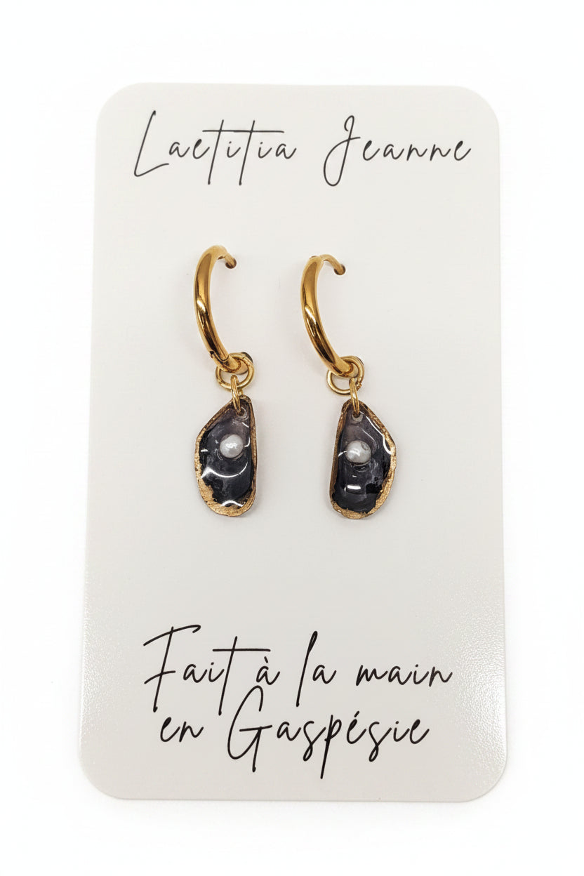 Boucles d’oreilles coquillage – Laetitia Jeanne